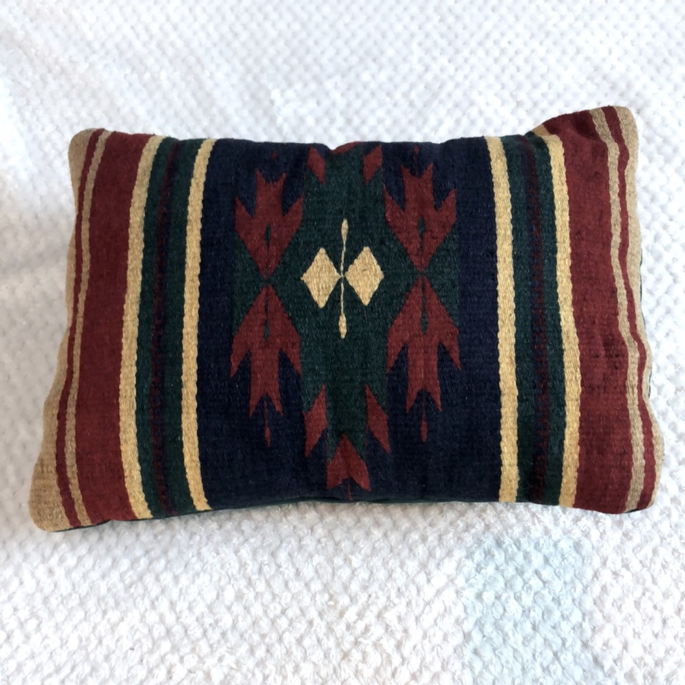 Wool Southwestern fabric style pillow
